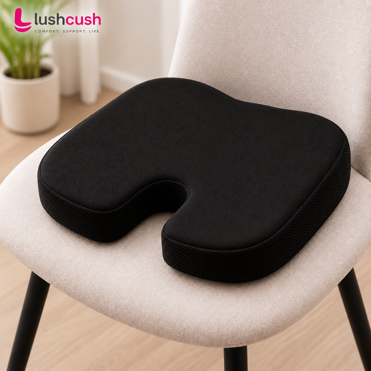 LushCush coccyx seat cushion