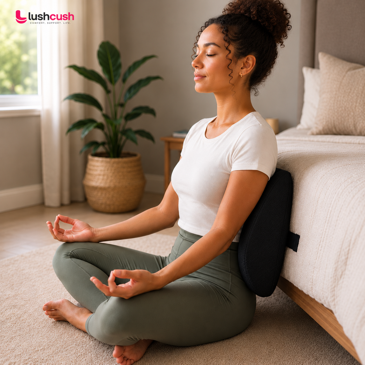 Premium memory foam lumbar support pillow designed for everyday comfort